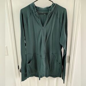 Aerie Offline Real Me Green Full-zip Athletic Jacket